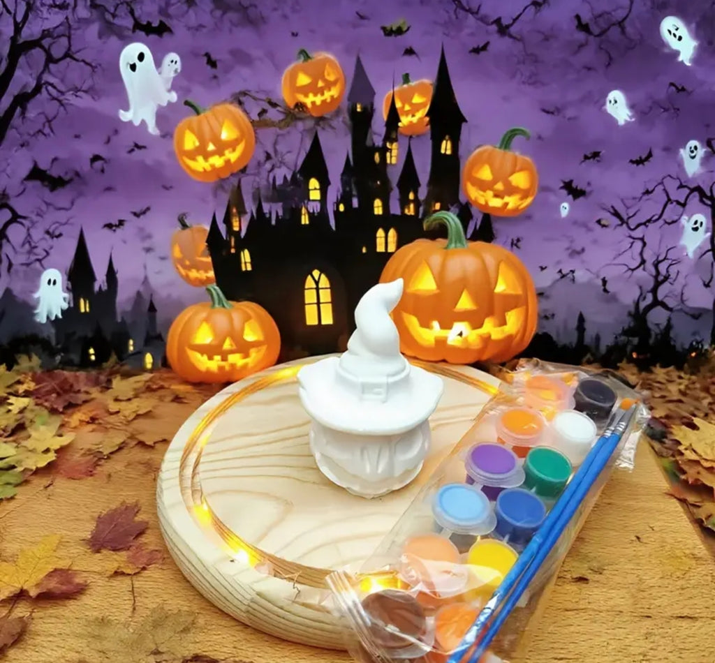 Kit Figurine en Plâtre à Peindre – Citrouille Halloween