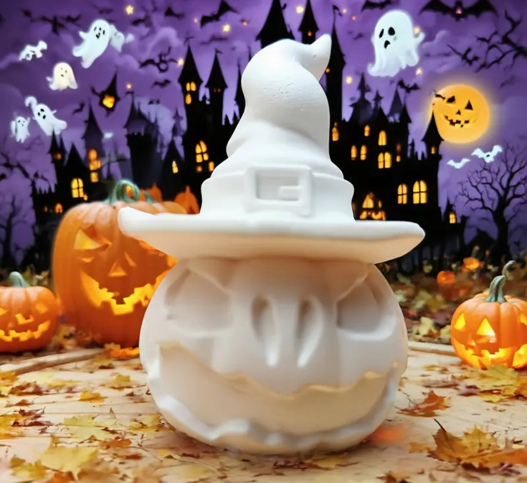 Kit Figurine en Plâtre à Peindre – Citrouille Halloween