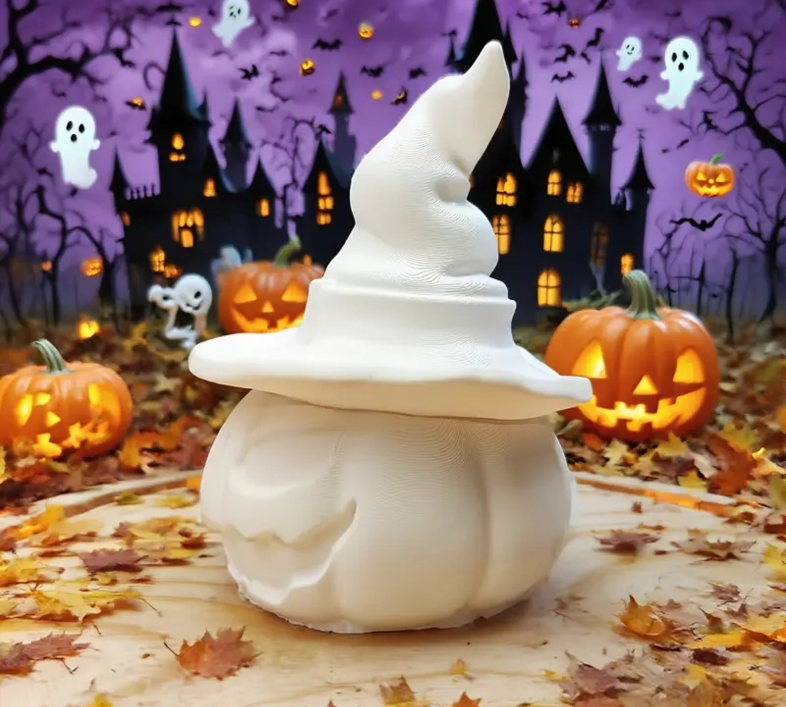 Kit Figurine en Plâtre à Peindre – Citrouille Halloween