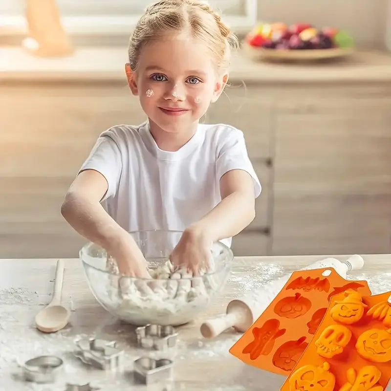 🎃 Moule en Silicone Halloween – 6 Formes Horriblement Gourmandes