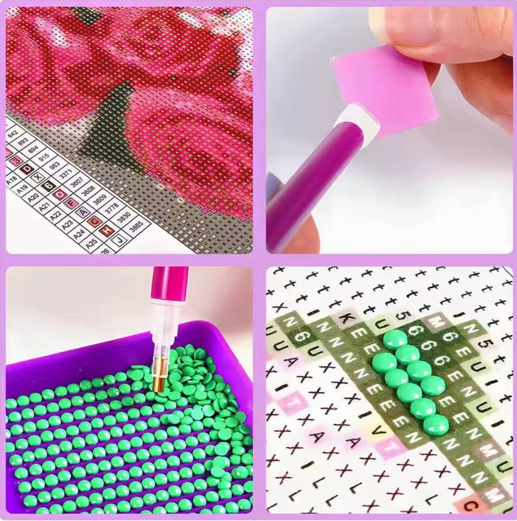 💎 Peinture Diamant – Lionceau de Noël Étincelant 🎅✨