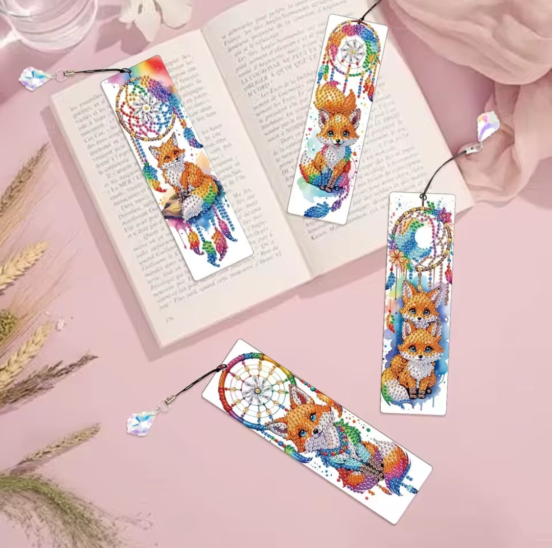 ✨ Kit DIY Marque-Pages Diamant - Renards & Attrape-Rêves ✨