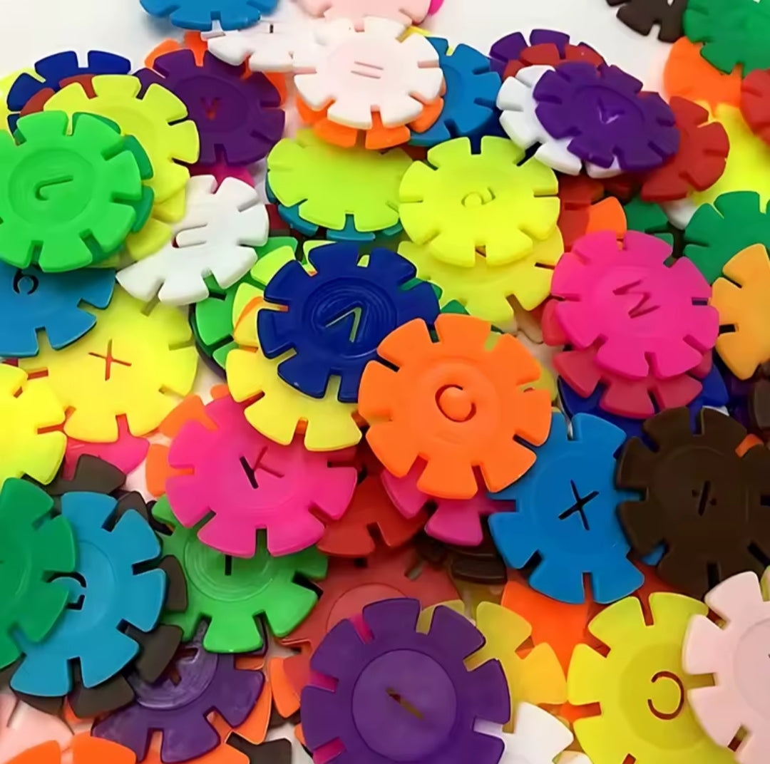 Disques de Construction Éducatifs – Jouet Créatif et Coloré pour Enfants